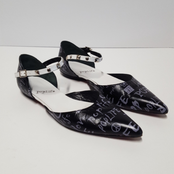 Jeffrey Campbell Leather Pointed Flats Sz.40/US 10 - Picture 1 of 16